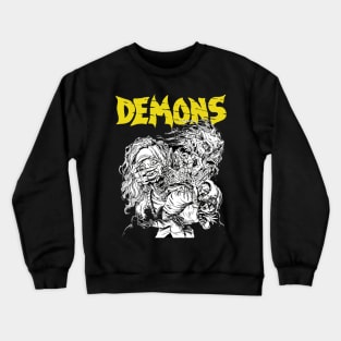 Demons - Pencil Art（1985）☆VHSGasm Video☆   HORROR MERCH Crewneck Sweatshirt